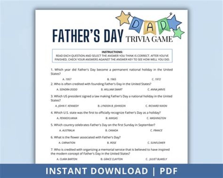37 Father’s Day Trivia Questions and Answers