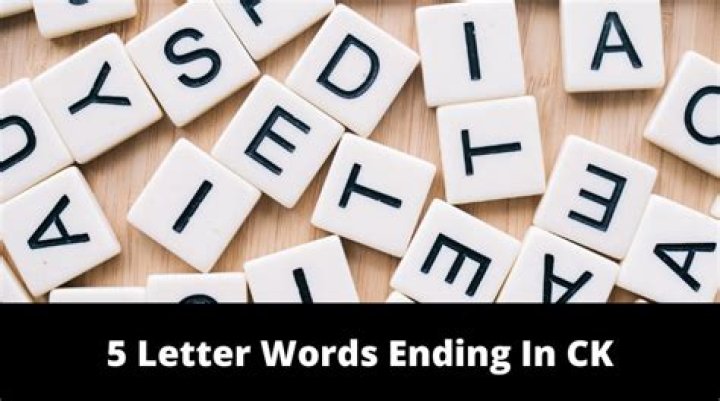 5 Letter Words Ending in CK