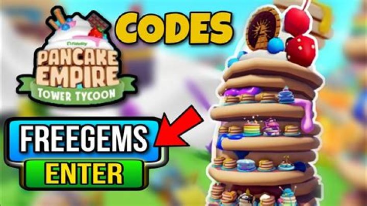 All Pancake Empire Tower Tycoon Codes For January 2024