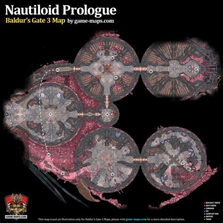 Baldur's Gate 3 Map - Nautiloid