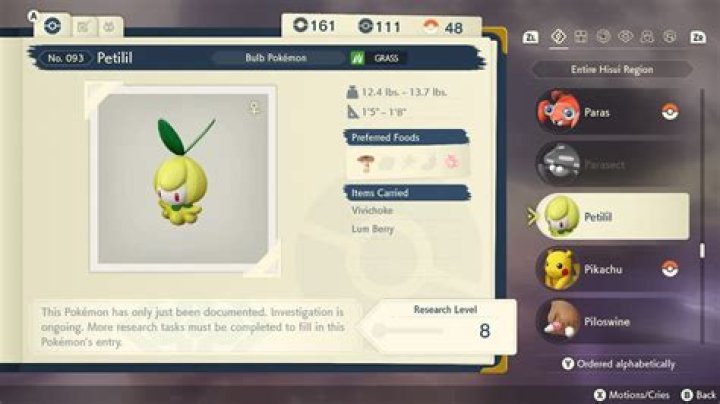 Best Nature for Petilil and Hisuian Lilligant in Pokémon Legends: Arceus