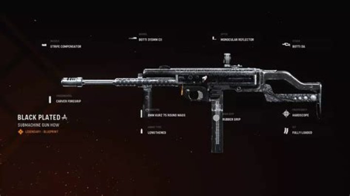 Black Plated | COD Warzone and Vanguard Weapon Blueprint