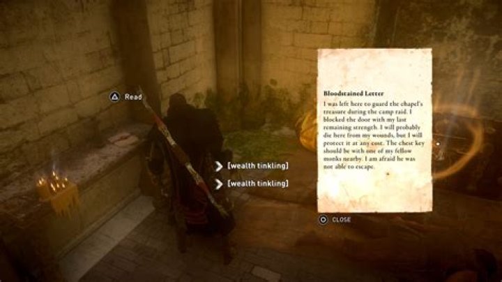 Bloodstained Letter Chest Key - Assassin’s Creed Valhalla