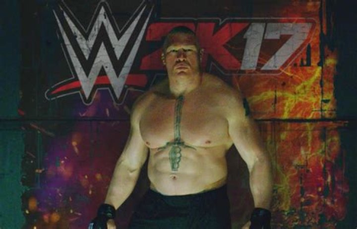 Brock Lesnar is the Cover Athlete of WWE 2K17