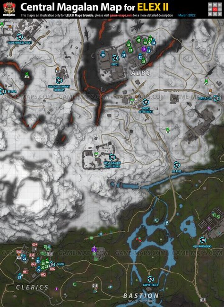 Central East Magalan Map for ELEX II (6/9)