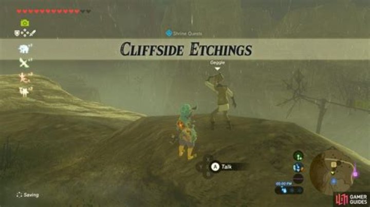 Cliffside Etchings - Wasteland Region - Shrine Quests | The Legend of Zelda: Breath of the Wild