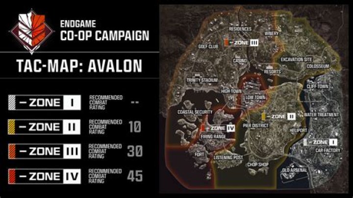 COD Warzone Map Layout, Points of Interest (POIs)