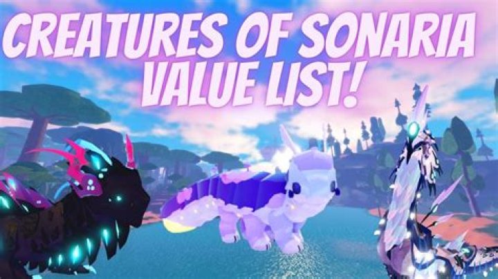 Creatures of Sonaria Value List (January 2024)