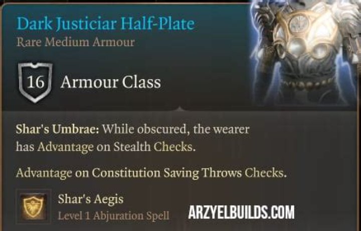 Dark Justiciar Half-Plate - Baldur's Gate 3 Database