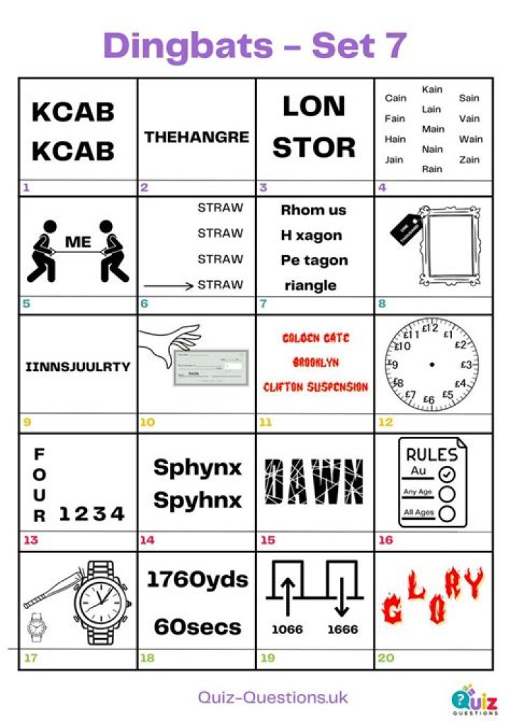 
Dingbats touch Answer