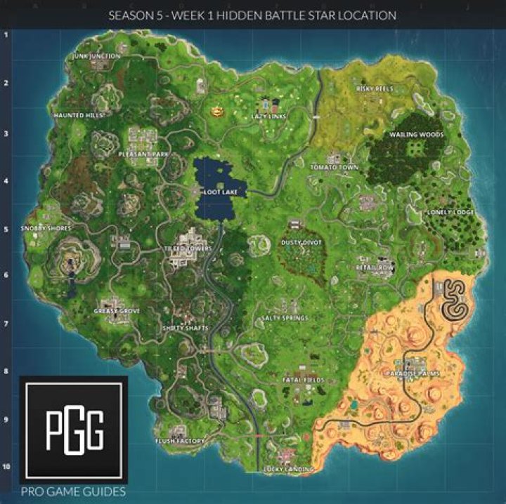 Fortnite Season 5 Hidden Battle Stars Locations (Road Trip Challenges)