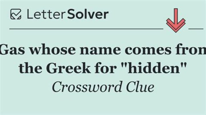 Gas whose name comes from the Greek word for “foreigner” crossword clue answer