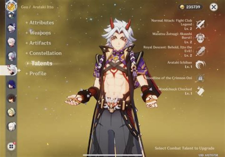Genshin Impact: Arataki Itto Talent Guide
