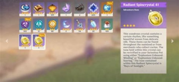 Genshin Impact Radiant Spincrystal Locations, Music List & How To Get