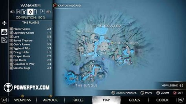 God of War Ragnarök Map