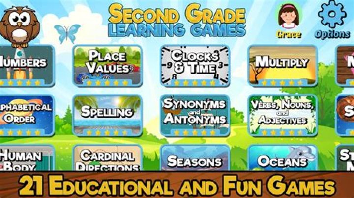 Grade 2 Games - Safe Kid Games