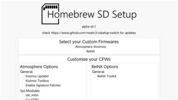 Homebrew SD Setup Switch - GameBrew