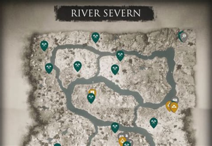 How to complete the Treasures of River Severn in Assassin's Creed Valhalla - River Severn armor locations