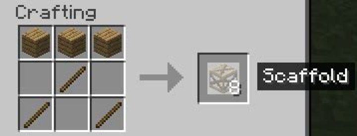 How To Craft A Scaffolding Block In Minecraft