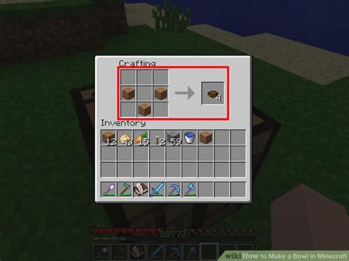 How to Make a Bowl in Minecraft?
