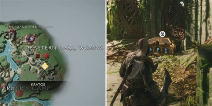 How to Open the Nornir Chest in the Eastern Barri Woods - God of War: Ragnarok