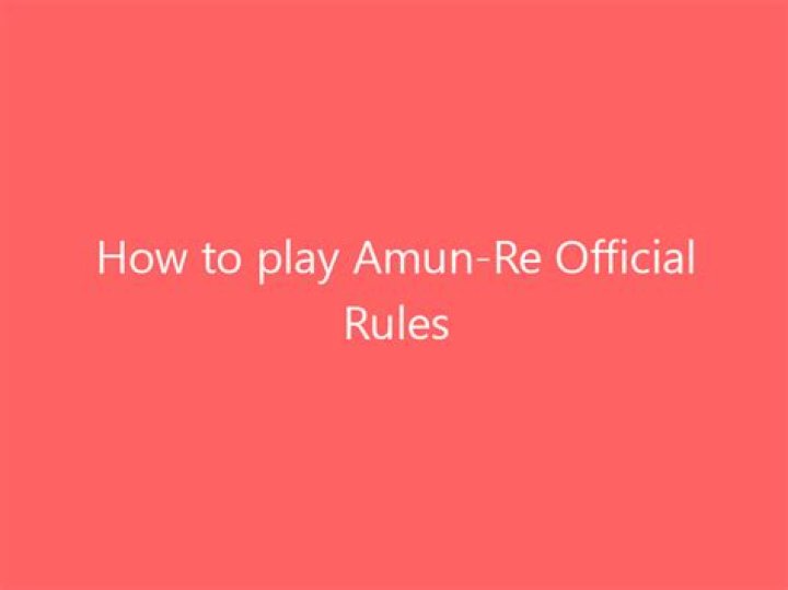 How to play Amun-Re | Official Rules