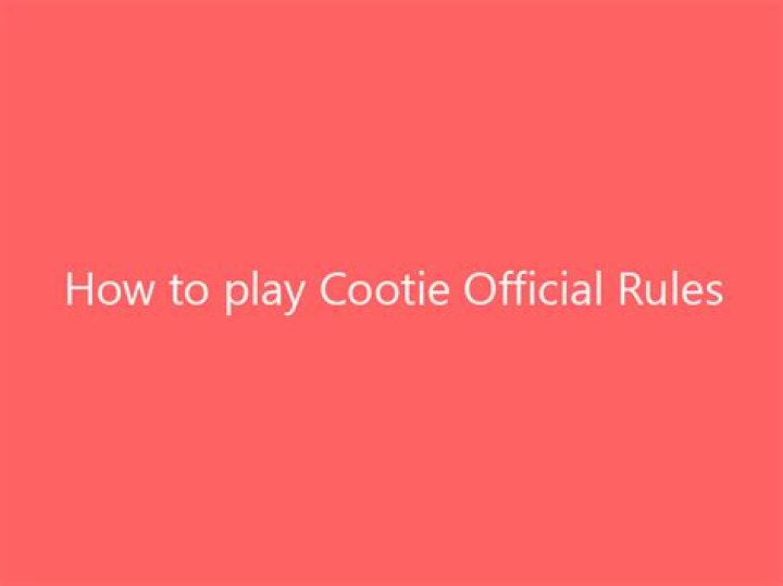 How to play Cootie | Official Rules