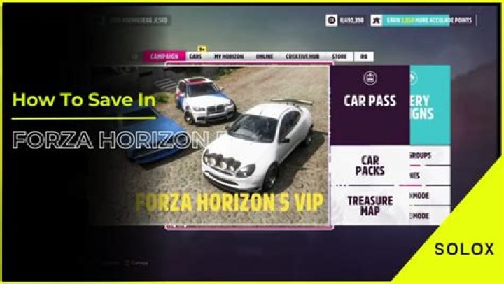 How to save in Forza Horizon 5?