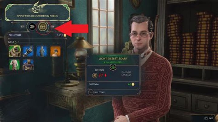 How to Sell Gear in Hogwarts Legacy