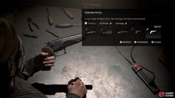 Hunting Pistol - Abby - Guide - Weapons | The Last of Us Part II