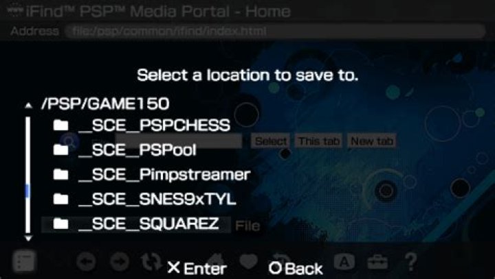 IFind Media Portal PSP - GameBrew