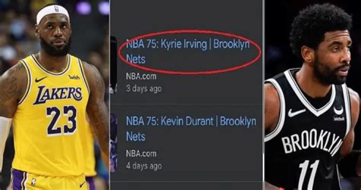 LeBron James Revives Kyrie Irving NBA Top 75 Players Theory