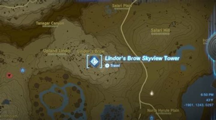 Lindor's Brow Skyview Tower - Zelda Tears Of The Kingdom