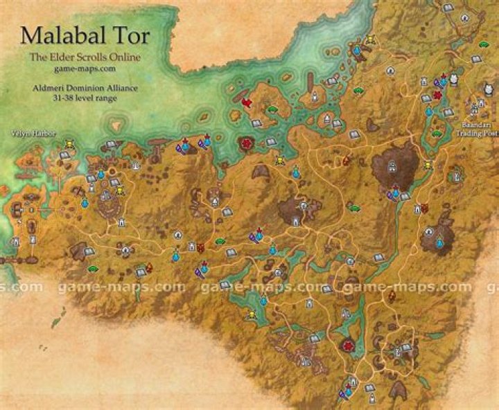 Malabal Tor Map - The Elder Scrolls Online (ESO)