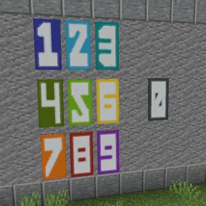 Minecraft Numbers Banners : Gamer Geeks
