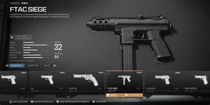 Modern Warfare 2 and Warzone 2.0: How to Unlock the FTAC Siege Handgun in Season 3 Reloaded