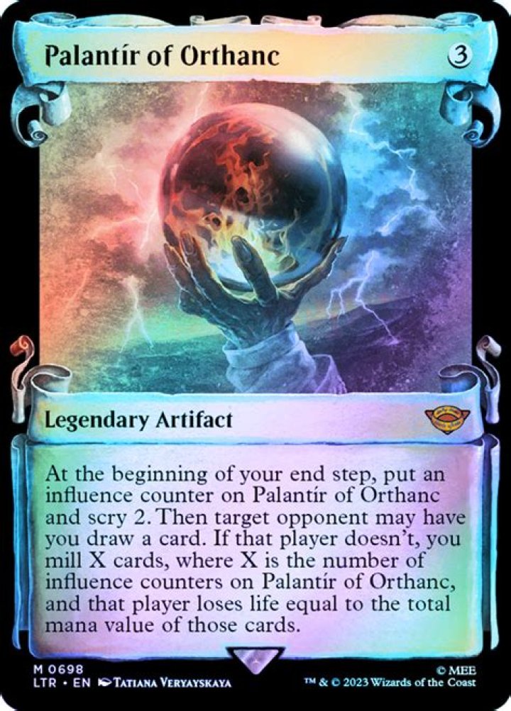Palantir of Orthanc (Showcase) (Silver Foil) | The Lord of the Rings - Alternate Foil