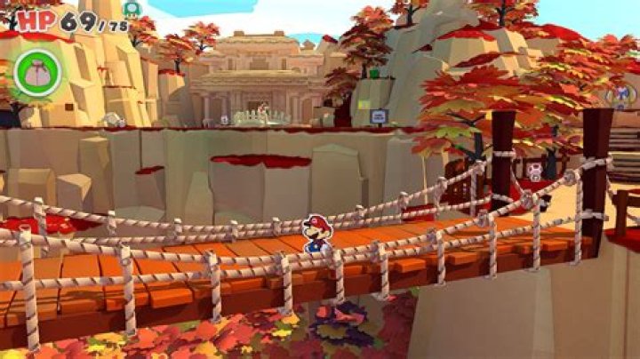 Paper Mario: The Origami King - Reach The Water Shrine | Autumn Mountain Walkthrough