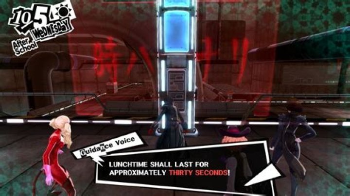Persona 5: Okumura Palace dungeon - Barracks, Production Line, Transfer Line, Okumura Execurobo MDL-ED boss in the Spaceport Palace