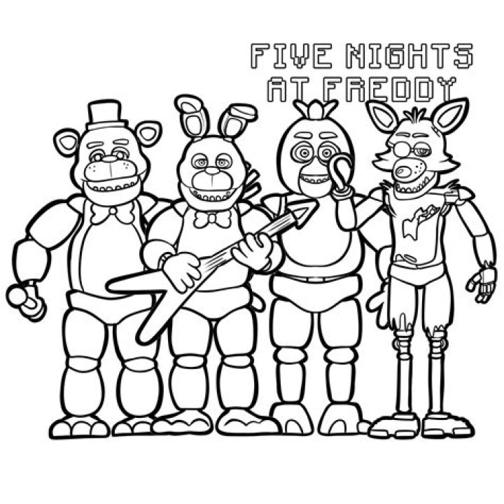 Pg Coloring Fnaf - Five Nights At Freddy's Games