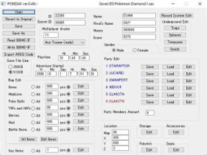 PokeSav - GameBrew
