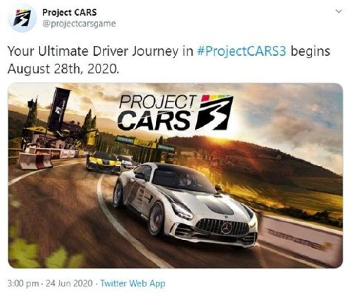 Project CARS 3 Release Date Confirmed for August 28