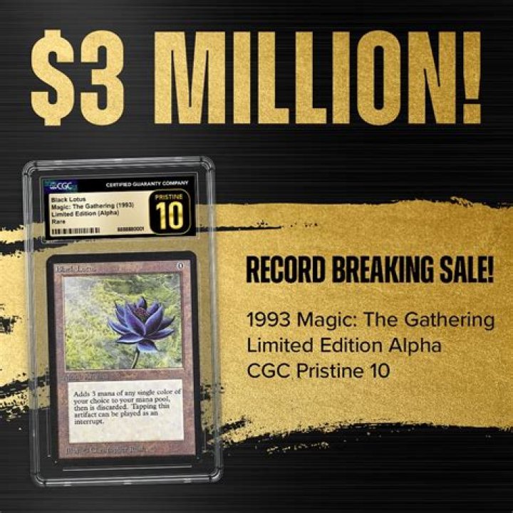 PSA 10 Gem Mint Alpha Black Lotus Sells For More Than $500,000