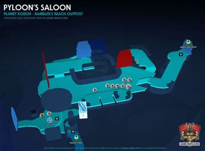 Pyloon’s Saloon Map Star Wars Jedi Survivor