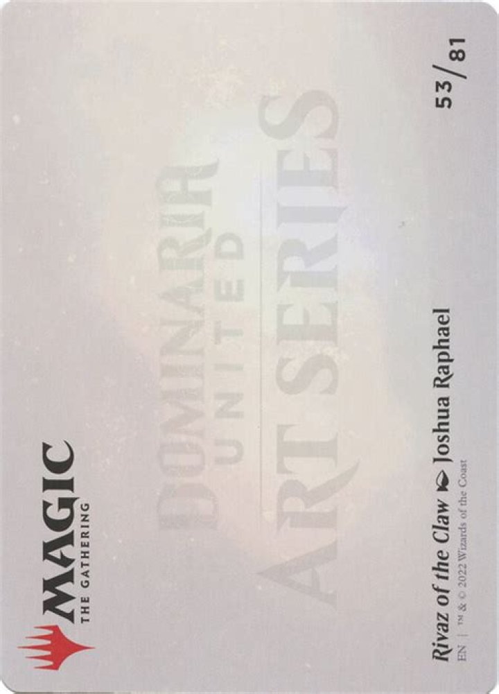 {Rivaz of the Claw Art Card} (Signed) | Art Series: Dominaria United - Variants