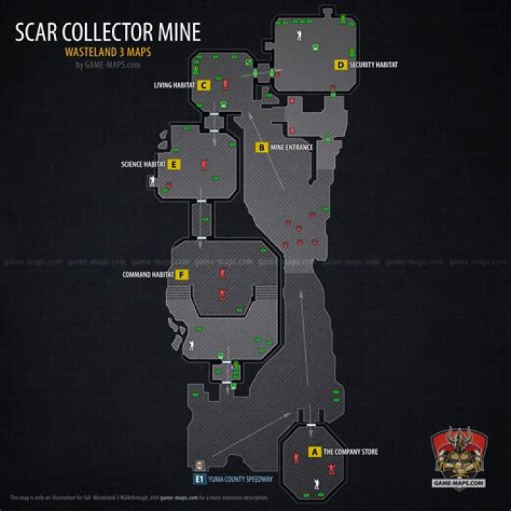 Scar Collector Mine Map with Walkthrough