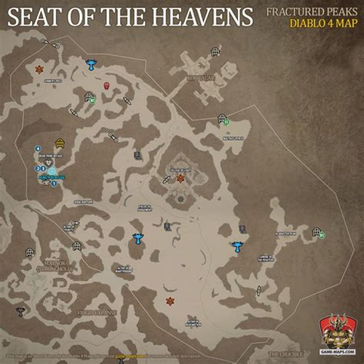 Seat of The Heavens Map for Diablo 4