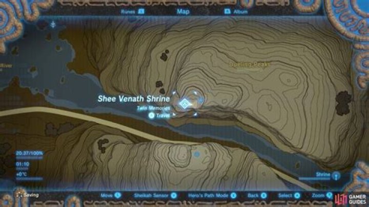 Shee Venath Shrine - Dueling Peaks Region - Towers and Shrines | The Legend of Zelda: Breath of the Wild
