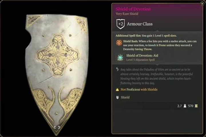 Shield - Baldur's Gate 3 Database