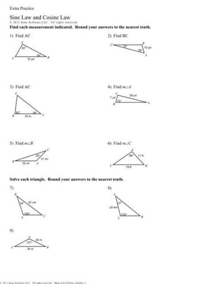 Sine and Cosine Quiz